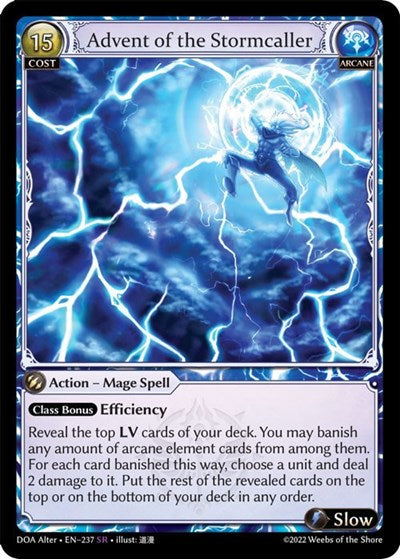 Advent of the Stormcaller [Foil] [DOA]