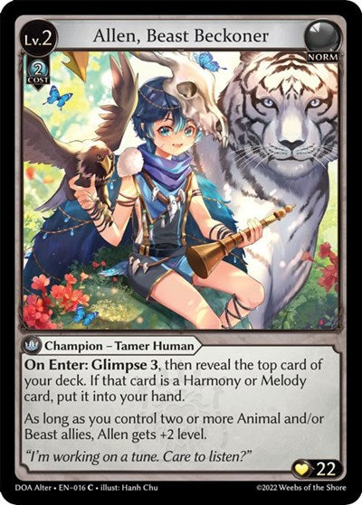 Allen, Beast Beckoner [Foil] [DOA]