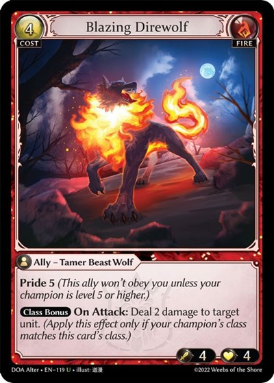 Blazing Direwolf [Normal] [DOA]