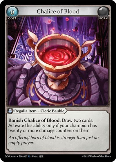 Chalice of Blood [Foil] [DOA]