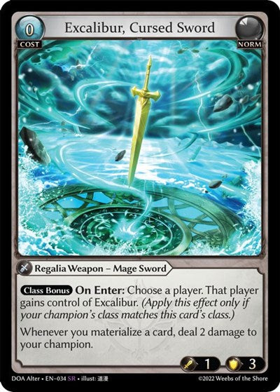 Excalibur, Cursed Sword [Normal] [DOA]