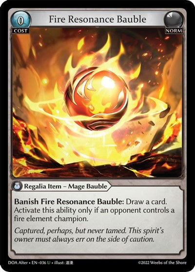 Fire Resonance Bauble [Normal] [DOA]