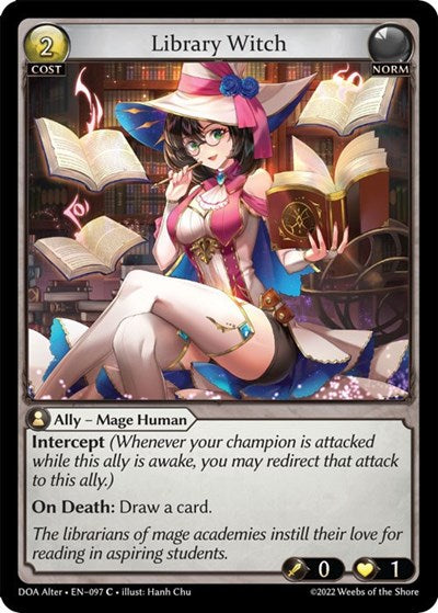 Library Witch [Foil] [DOA]