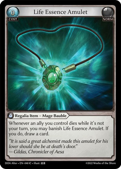 Life Essence Amulet [Normal] [DOA]