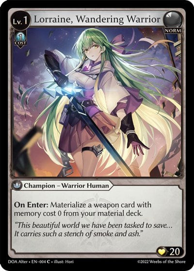Lorraine, Wandering Warrior [Normal] [DOA]