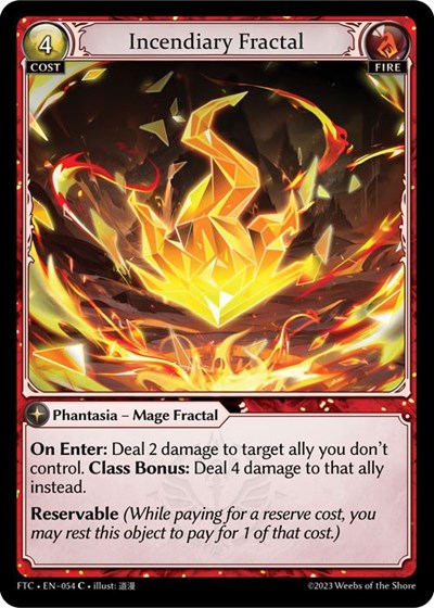 Incendiary Fractal [FTC] [Foil]