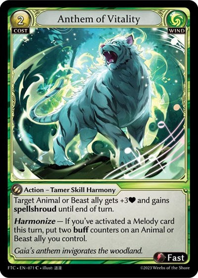 Anthem of Vitality [FTC] [Foil]