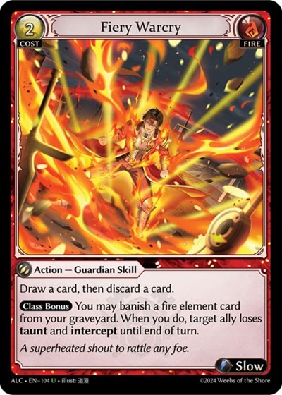 Fiery Warcry [Foil] [ALC]