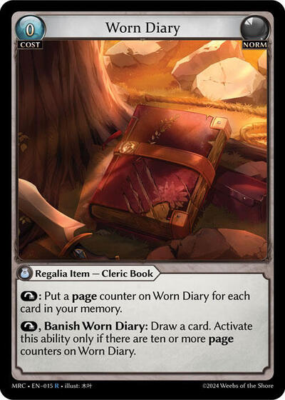 Worn Diary [Normal] [MRC]
