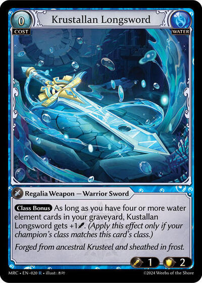 Krustallan Longsword [Normal] [MRC]