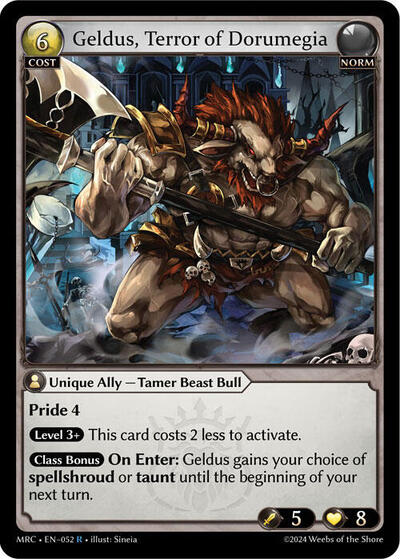 Geldus Terror of Dorumegia [Normal] [MRC]