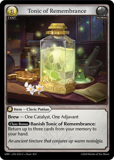 Tonic of Remembrance [Normal] [MRC]