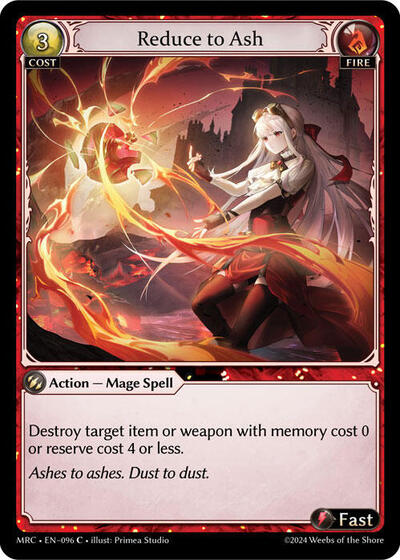 Reduce to Ash [Foil] [MRC]