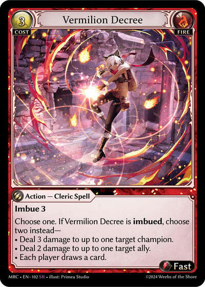 Vermilion Decree [Foil] [MRC]