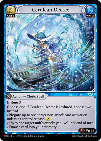 Cerulean Decree [Foil] [MRC]