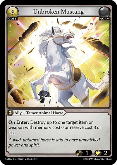 Unbroken Mustang Foil [AMB]
