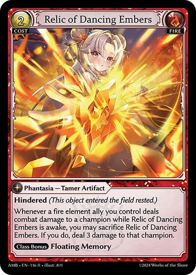 Relic of Dancing Embers Foil [AMB]
