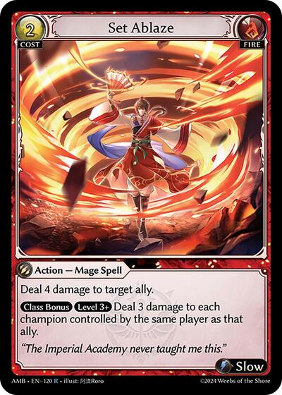 Set Ablaze Foil [AMB]