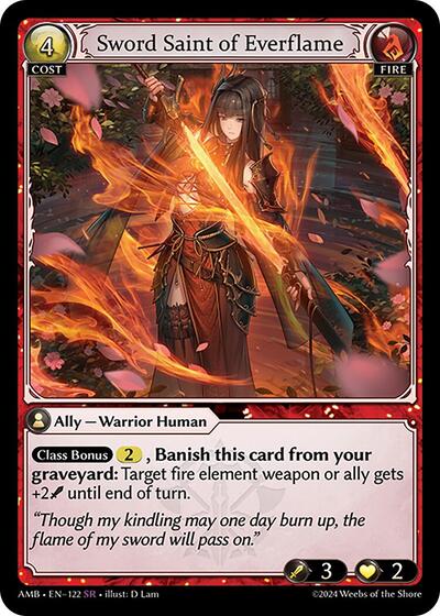 Sword Saint of Everflame Foil [AMB]