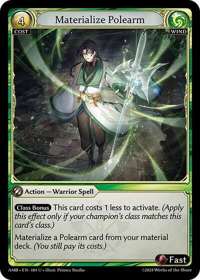 Materialize Polearm Foil [AMB]