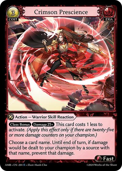 Crimson Prescience Foil [AMB]