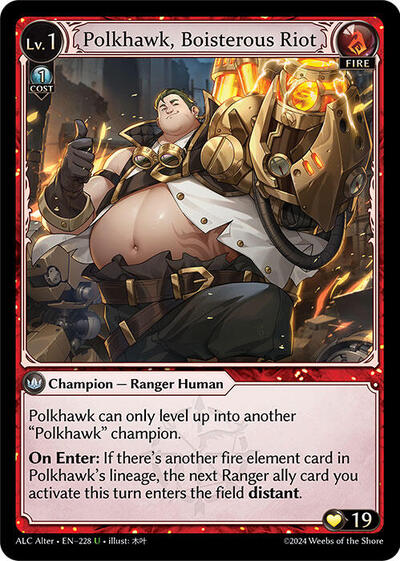 Polkhawk, Boisterous Riot [Foil] [ALC]
