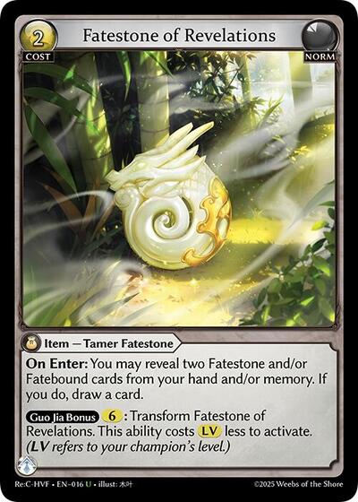 Fatestone of Revelations [Normal] [Re:C HVF]