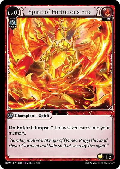 Spirit of Fortuitous Fire [Normal] [HVN]