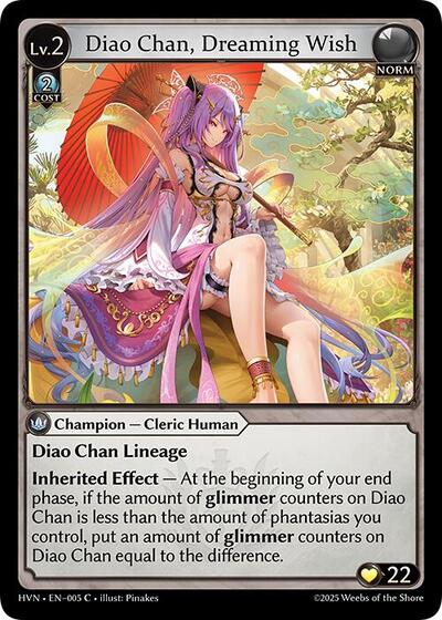 Diao Chan Dreaming Wish [Foil] [HVN]