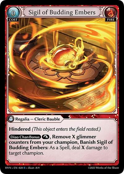 Sigil of Budding Embers [Foil] [HVN]