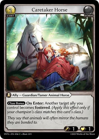 Caretaker Horse [Foil] [HVN]