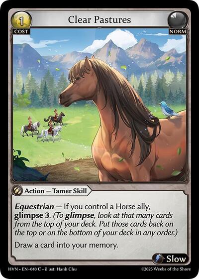 Clear Pastures [Foil] [HVN]