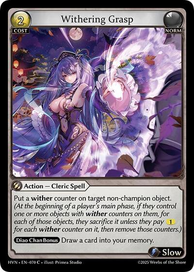 Withering Grasp [Normal] [HVN]