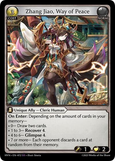 Zhang Jiao Way of Peace [Foil] [HVN]