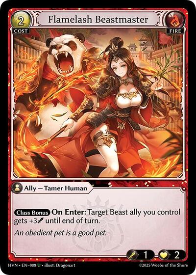 Flamelash Beastmaster [Foil] [HVN]