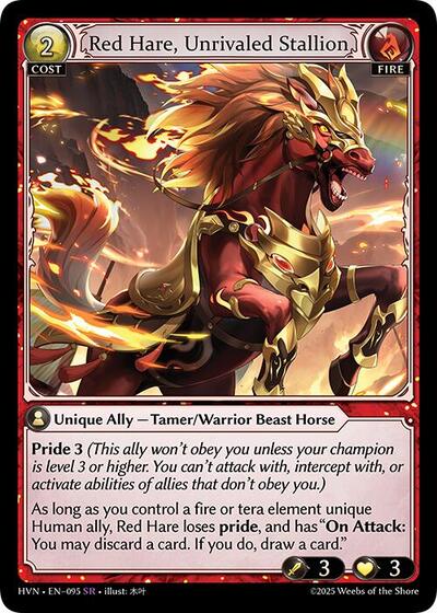 Red Hare Unrivaled Stallion [Normal] [HVN]