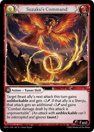 Suzakus Command [Foil] [HVN]