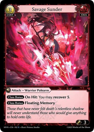 Savage Sunder [Normal] [HVN]