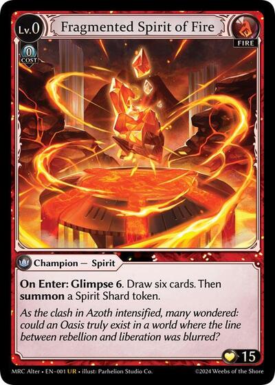 Fragmented Spirit of Fire [Foil] [MRC]