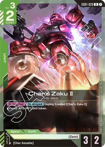Chars Zaku II [R] (GD01-026)