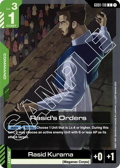 Rasid's Orders [C] (GD01-110)