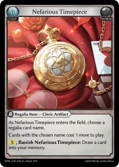 Nefarious Timepiece [Foil] [DTR]
