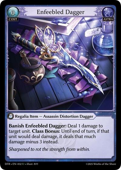 Enfeebled Dagger [Foil] [DTR]
