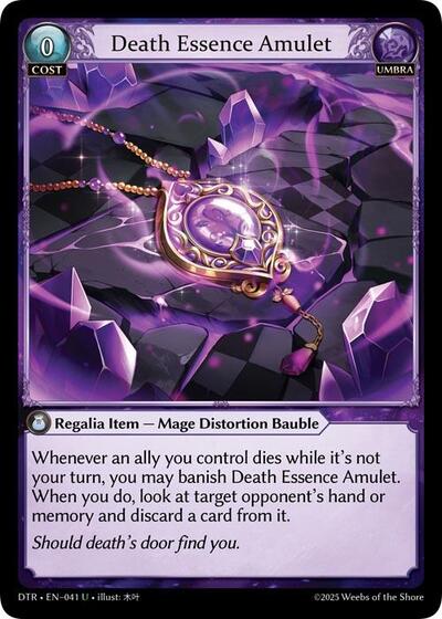 Death Essence Amulet [Foil] [DTR]