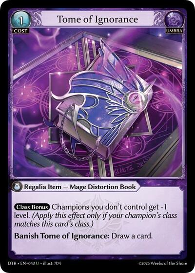 Tome of Ignorance [Foil] [DTR]