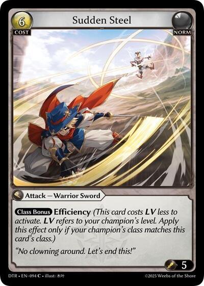 Sudden Steel [Foil] [DTR]