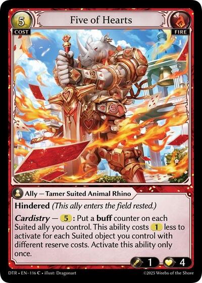 Five of Hearts [Foil] [DTR]