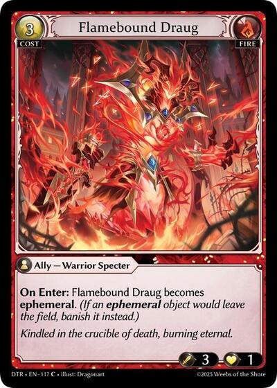 Flamebound Draug [Foil] [DTR]