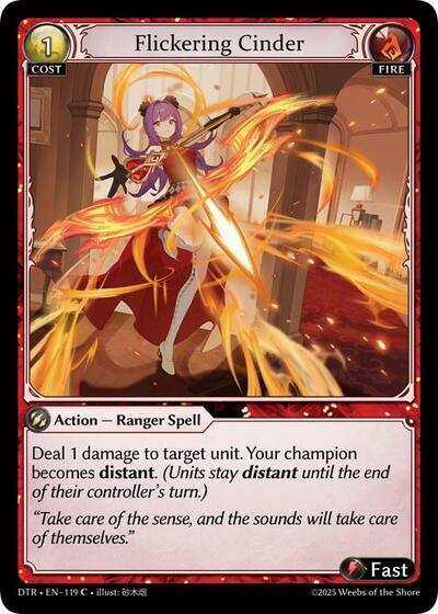 Flickering Cinder [Foil] [DTR]
