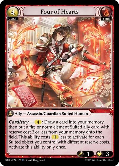 Four of Hearts [Normal] [DTR]